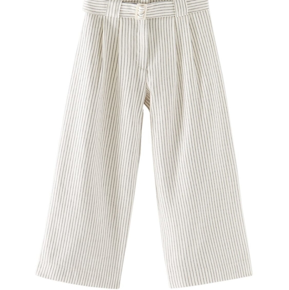 ZARA Striped Pants with Buckle - Picture 2 of 2